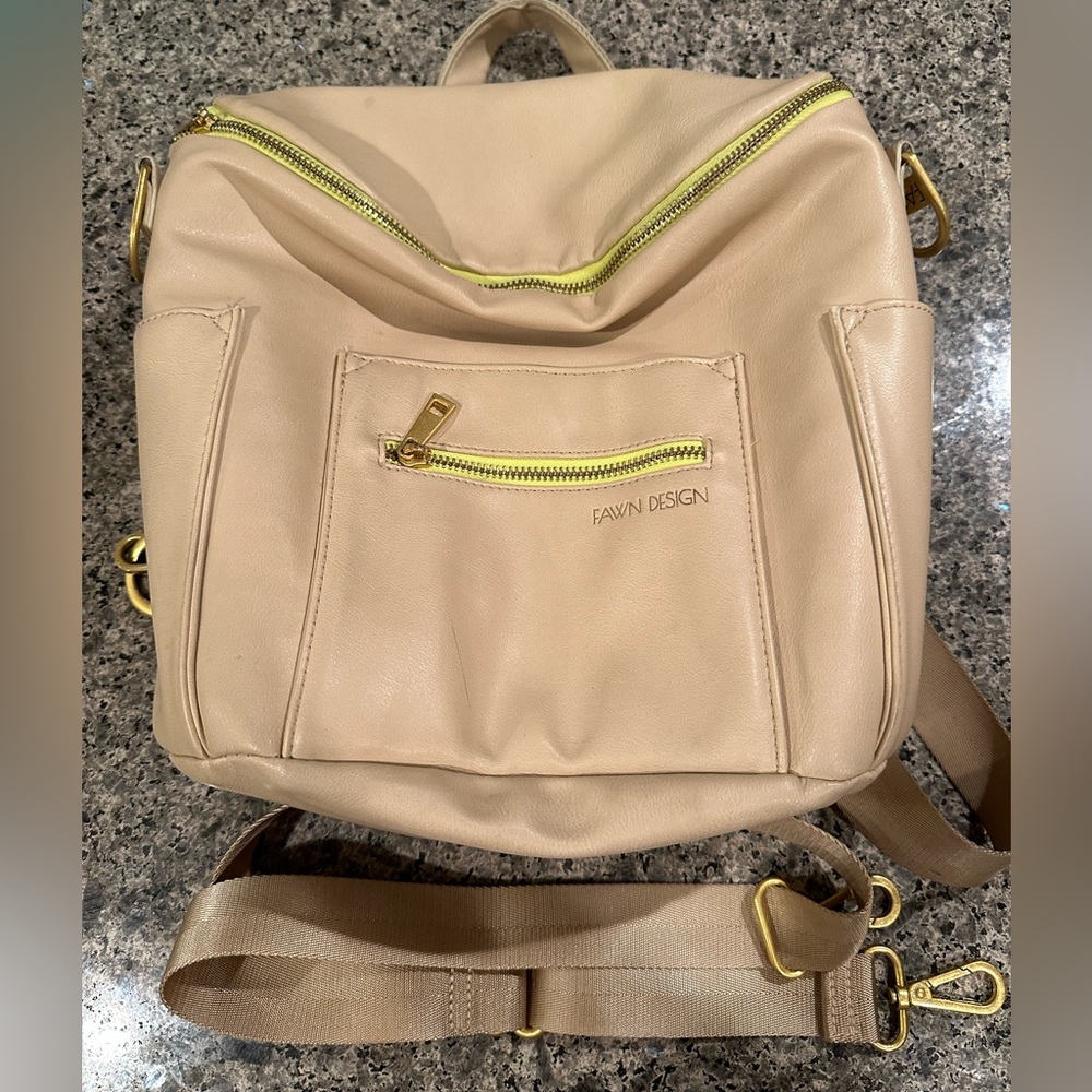 Fawn design mini backpack diaper bag